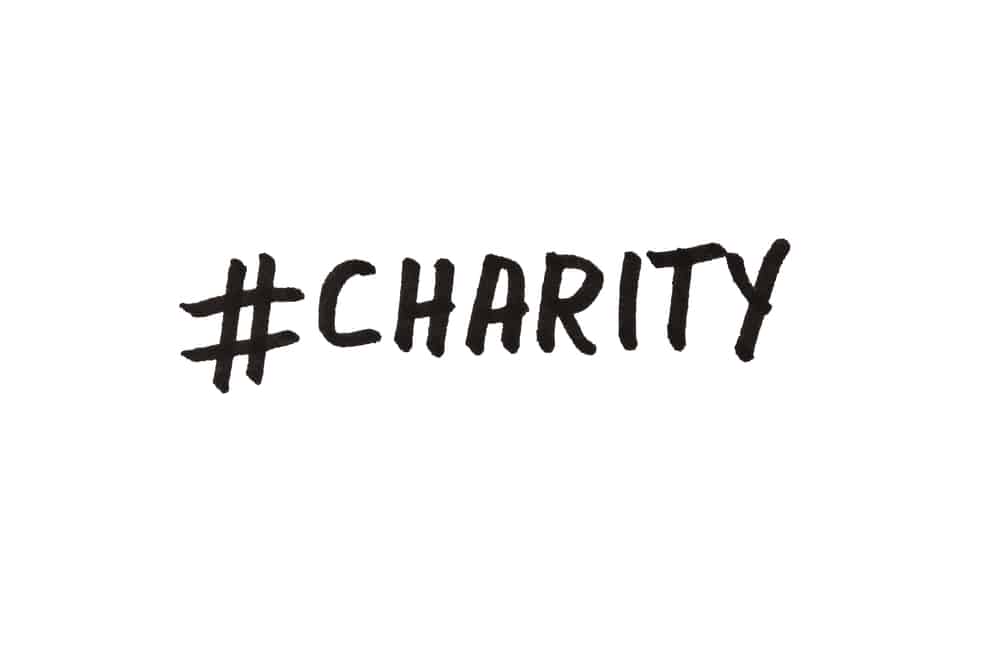 charity hashtags