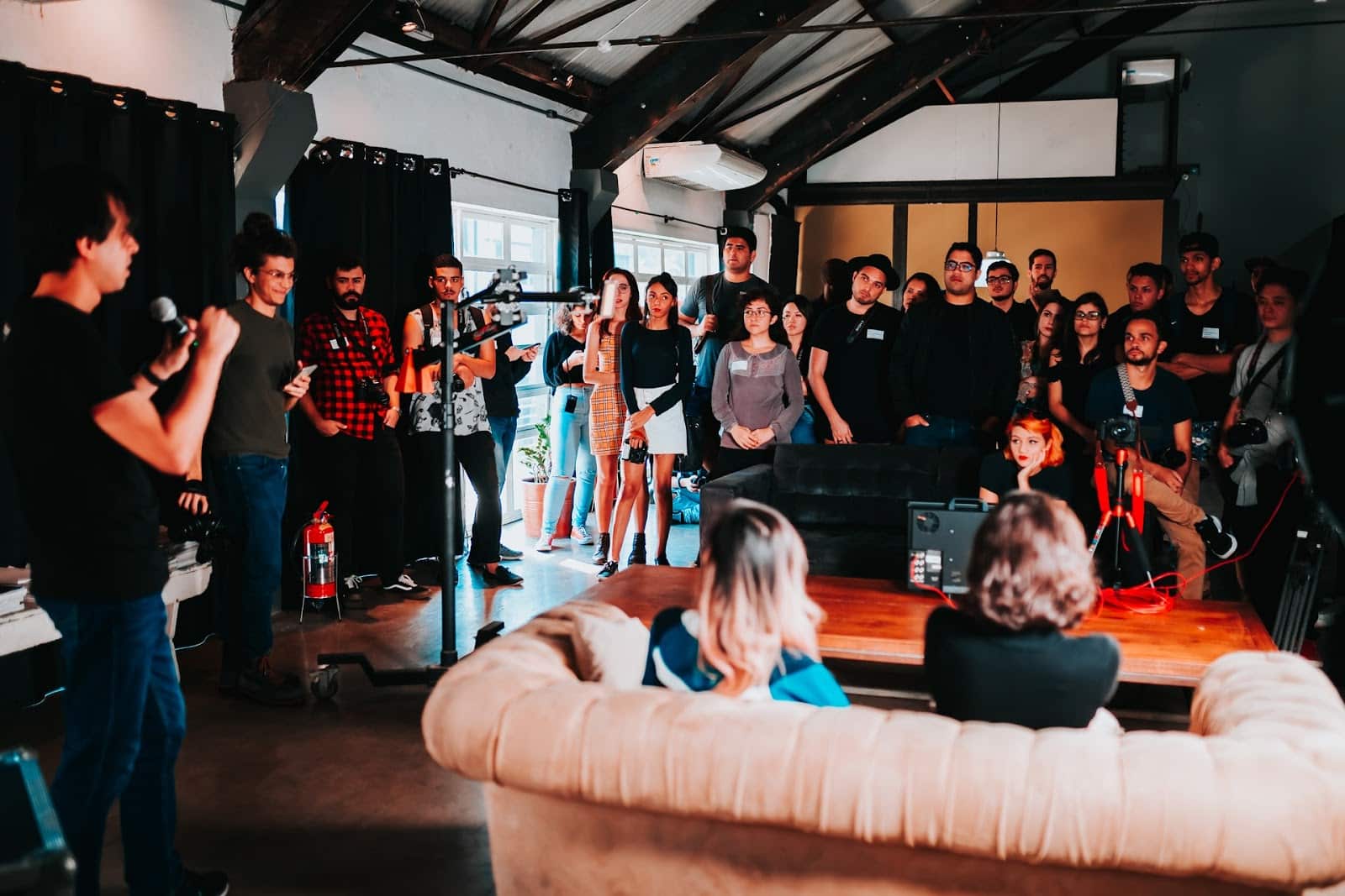 People attending a networking event to advertise for their charity for free.