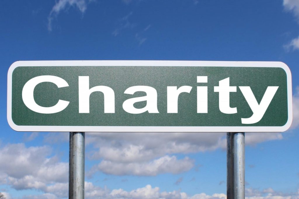 charity sign