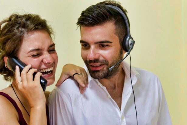 agents at a call center