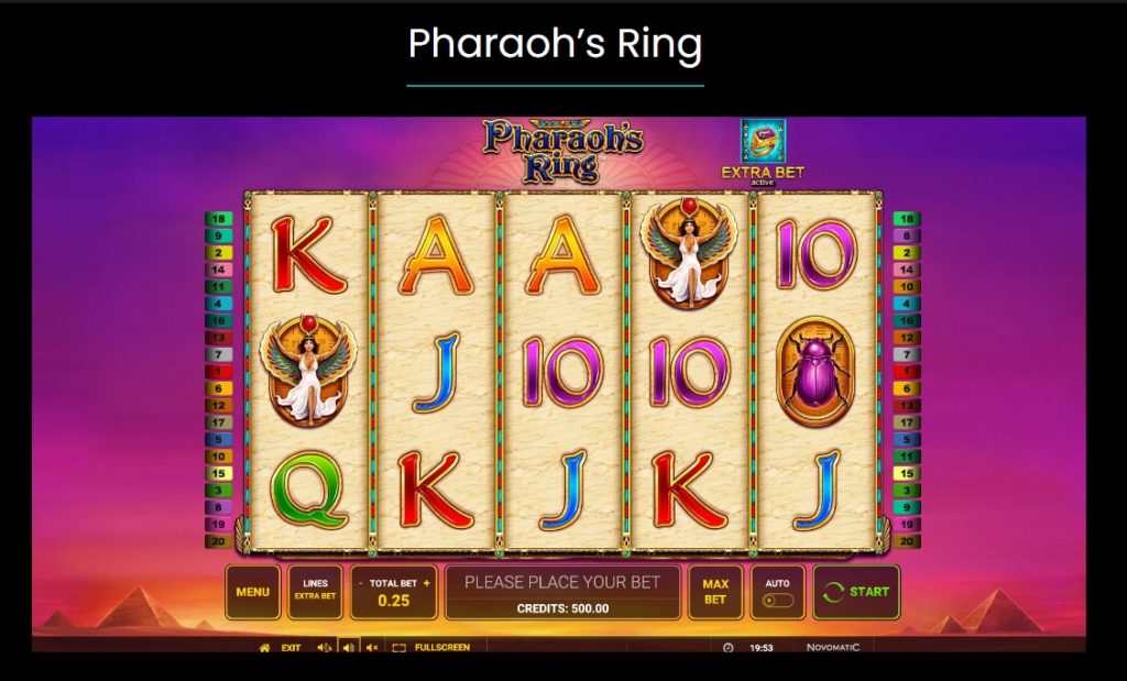 pharaohs ring slot